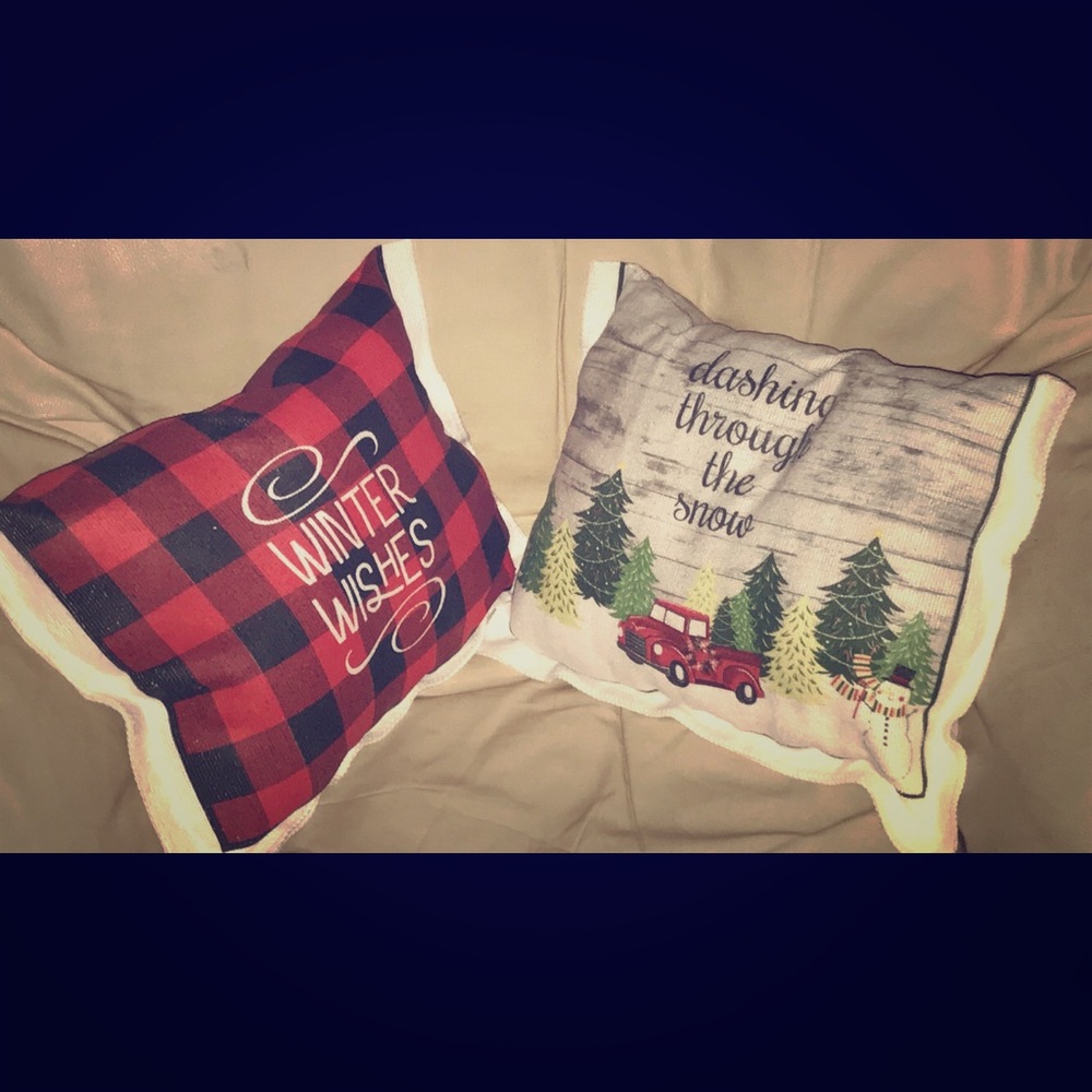 Custom decorative holiday pillow